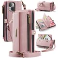Miniatyrbild 1 av 5: Caseme iPhone 14 Plus Plånboksfodral RFID Blocking Zipper - Rosa