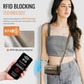 Miniatyrbild 5 av 5: Caseme iPhone 13 Mini Plånboksfodral RFID Blocking Zipper - Brun