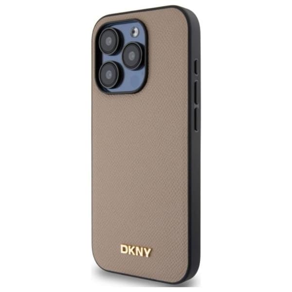 DKNY iPhone 15 Pro Mobilskal MagSafe Grained Metal Logo