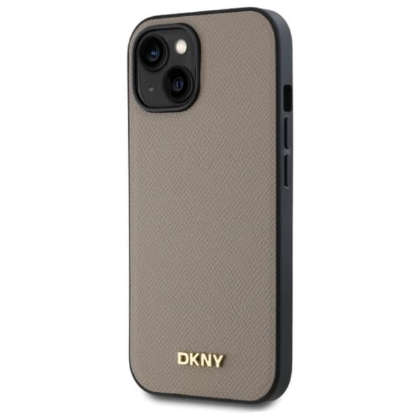 DKNY iPhone 15 Mobilskal MagSafe Grained Metal Logo