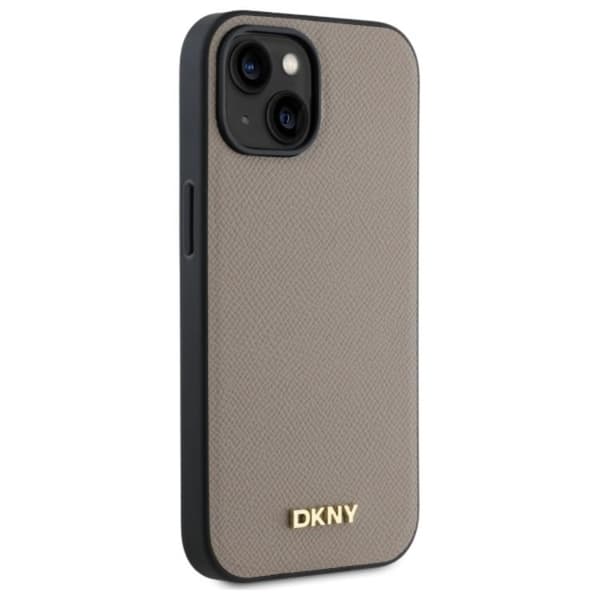 DKNY iPhone 15 Mobilskal MagSafe Grained Metal Logo