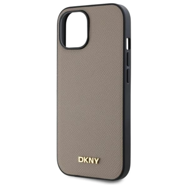 DKNY iPhone 15 Mobilskal MagSafe Grained Metal Logo