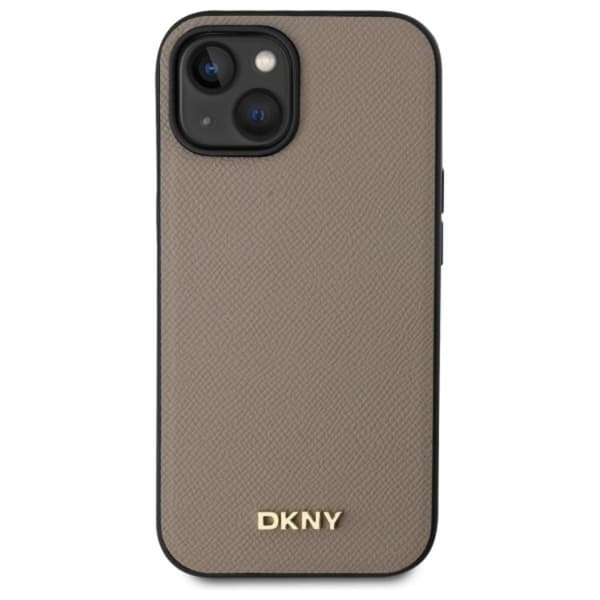 DKNY iPhone 15 Mobilskal MagSafe Grained Metal Logo