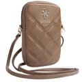Miniatyrbild 3 av 5: Guess Mobilväska Zip Quilted 4G - Brun