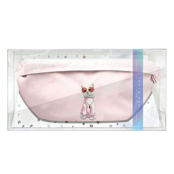 Nimmy Axelväska Crossbody Glasses Cool Cat - Pink