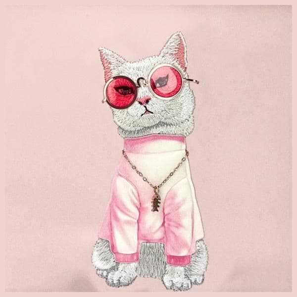 Nimmy Axelväska Crossbody Glasses Cool Cat - Pink