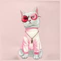 Miniatyrbild 2 av 9: Nimmy Axelväska Crossbody Glasses Cool Cat - Pink