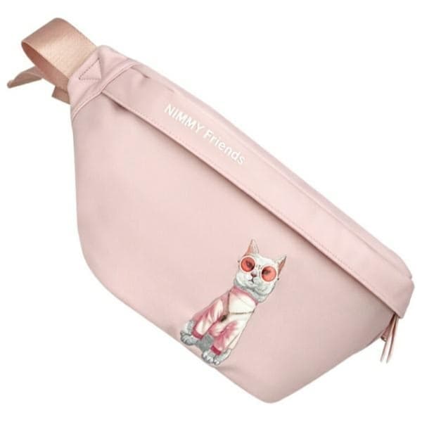 Nimmy Axelväska Crossbody Glasses Cool Cat - Pink