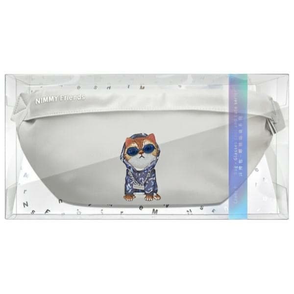 Nimmy Axelväska Crossbody Glasses Cool Cat - Grå