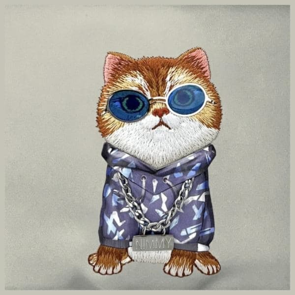 Nimmy Axelväska Crossbody Glasses Cool Cat - Grå