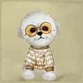 Miniatyrbild 2 av 9: Nimmy Axelväska Crossbody Glasses Cool Dog - Khaki