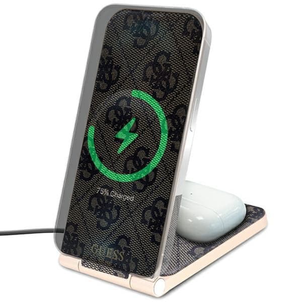 Guess Trådlös laddare Magsafe iPhone/Airpods 15W - Brun