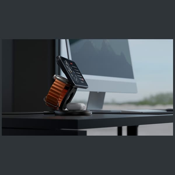 Energea Trådlös laddare iPhone/Apple Watch/Airpods Foldable - Guld