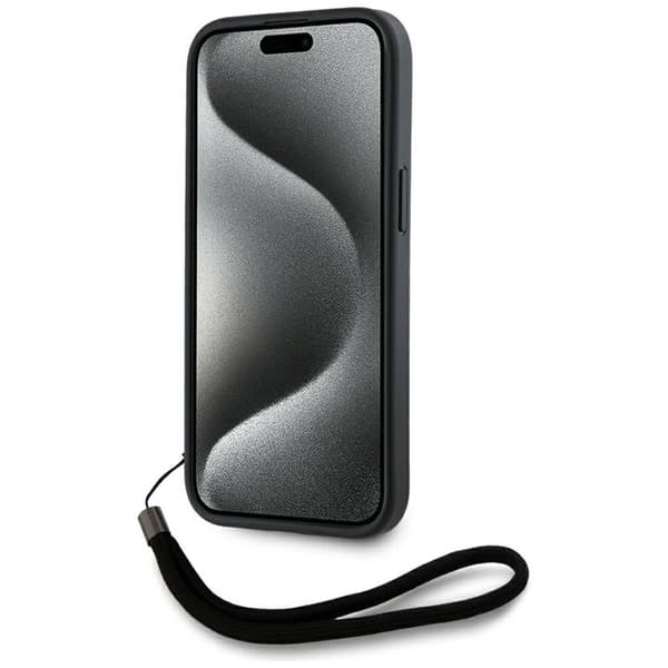 Karl Lagerfeld iPhone 15 Mobilskal Athleisure Stripes Cord - Rosa