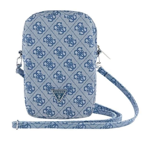Guess Mobilväska Zip 4G Triangle - Blå