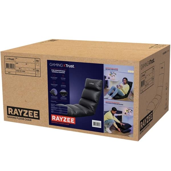 Trust GXT 718 Rayzee Gamingstol för golvet Svart
