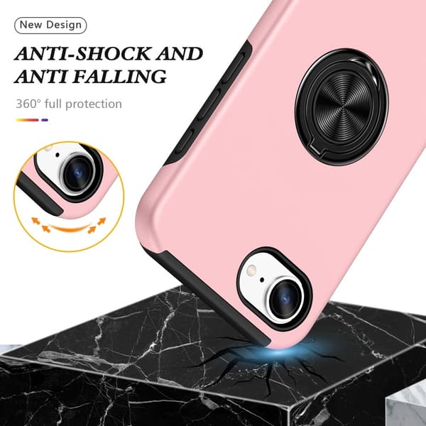 iPhone 16ex Hybrid-suojakuori sormirenkaalla
