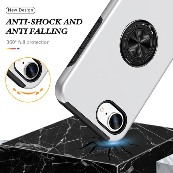 iPhone 16ex Hybrid-suojakuori sormirenkaalla
