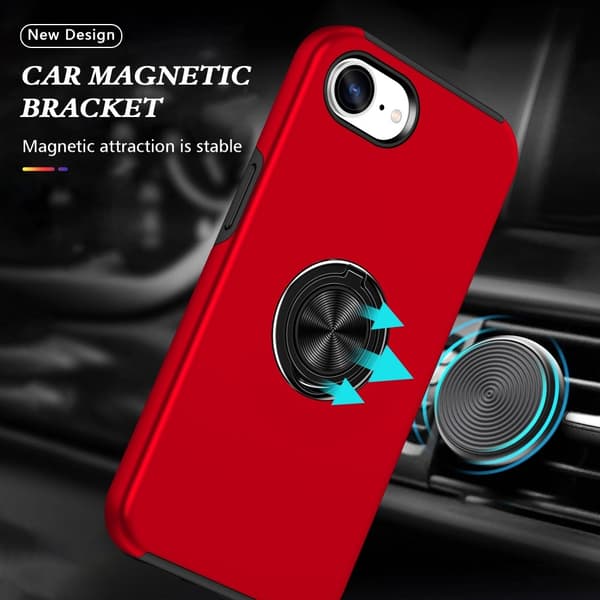 For iPhone 16ex Hybrid-deksel med Fingerring