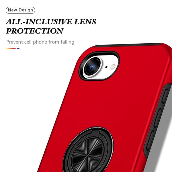 For iPhone 16ex Hybrid-deksel med Fingerring