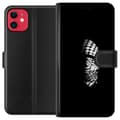 Pikkukuva 1 / 3: Apple iPhone 11 Lompakkokotelo Keffiyeh-kuviointi - klassinen palestiinalainen mustavalkoinen shaali, jolla on kulttuurinen merkitys