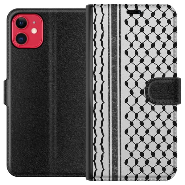 Apple iPhone 11 Lommeboketui Palestinsk mønster - inspirert av tradisjonell stil keffiyeh-stoff