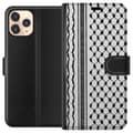 Pikkukuva 1 / 3: Apple iPhone 11 Pro Lompakkokotelo Palestiinalainen kuvio - perinteiseen tyyliin inspiroima keffiyeh-kangas