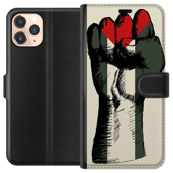Apple iPhone 11 Pro Lommeboketui Hand knyttet i Palestinas farger - kraftig symbol for frihetsbevegelsen
