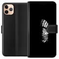 Miniatyrbillede 1 af 3: Apple iPhone 11 Pro Max Tegnebogsetui Keffiyeh-mønster - klassisk sort-hvid palæstinensisk tørklæde med kulturel betydning