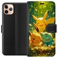 Pikkukuva 1 / 3: Apple iPhone 11 Pro Max Lompakkokotelo Pixelmonster pelityyli - värikäs muotoilu retroa rakastaville pelaajille