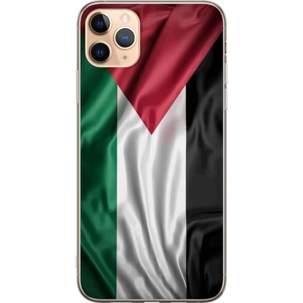 Apple iPhone 11 Pro Max Gjennomsiktig deksel Palestinaflagget – ikoniskt symbol på frihet i rødt, svart, hvitt og grønt