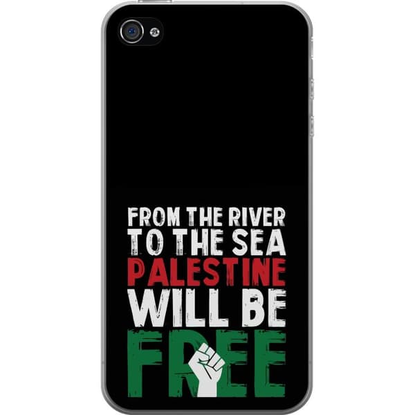 Apple iPhone 4 Läpinäkyvä kuori Vapauta Palestiina