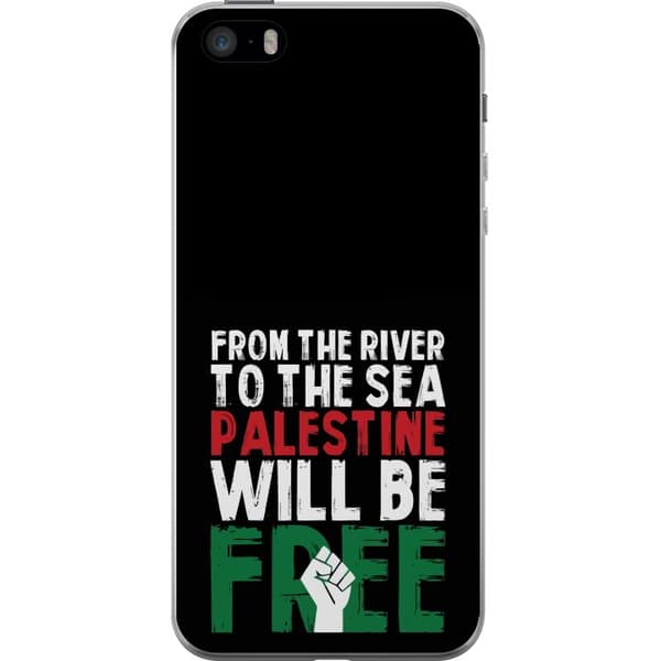 Apple iPhone 5s Läpinäkyvä kuori Vapauta Palestiina