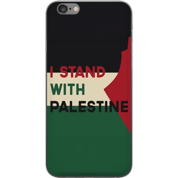 Apple iPhone 6 Plus Läpinäkyvä kuori Pysähdy Palestiinan puolesta - solidaarisuussuunnittelu vahvalla viestillä