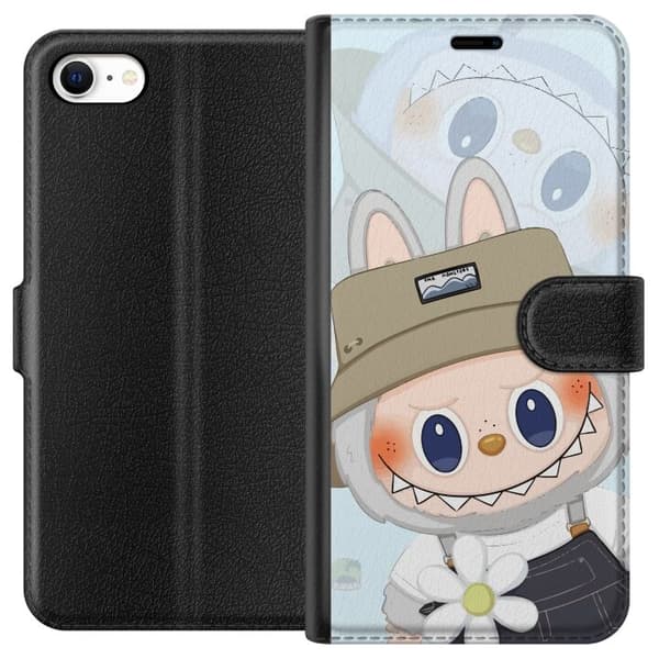 Apple iPhone 6s Tegnebogsetui Labubu med hat - Pop Mart figur Mr. Butcher i retro-stil med karakter