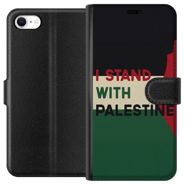 Apple iPhone 6s Lompakkokotelo Pysähdy Palestiinan puolesta - solidaarisuussuunnittelu vahvalla viestillä