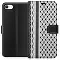 Pikkukuva 1 / 3: Apple iPhone 6 Lompakkokotelo Palestiinalainen kuvio - perinteiseen tyyliin inspiroima keffiyeh-kangas