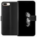 Miniatyrbillede 1 af 3: Apple iPhone 7 Plus Tegnebogsetui Keffiyeh-mønster - klassisk sort-hvid palæstinensisk tørklæde med kulturel betydning