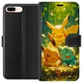 Miniatyrbilde 1 av 3: Apple iPhone 7 Plus Lommeboketui Pixelmonster spillstil - fargerik design for retro-elskende spillere