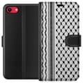 Miniatyrbillede 1 af 3: Apple iPhone 8 Tegnebogsetui Palæstinensisk mønster - inspireret af traditionel stil keffiyeh-stof