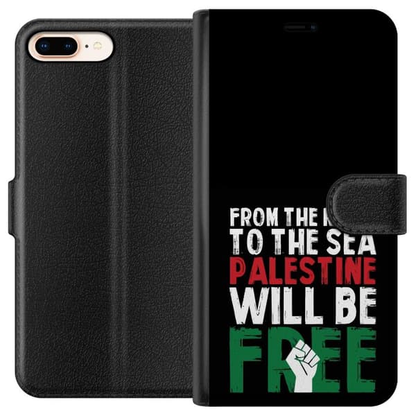 Apple iPhone 8 Plus Lompakkokotelo Vapauta Palestiina