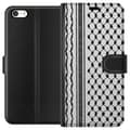 Miniatyrbilde 1 av 3: Apple iPhone SE (2016) Lommeboketui Palestinsk mønster - inspirert av tradisjonell stil keffiyeh-stoff