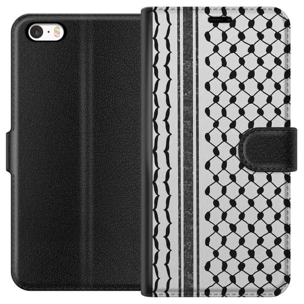 Apple iPhone SE (2016) Lommeboketui Palestinsk mønster - inspirert av tradisjonell stil keffiyeh-stoff