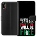 Miniatyrbild 1 av 3: Apple iPhone X Plånboksfodral Free Palestine – politiskt statement med kraftfullt grafiskt uttryck