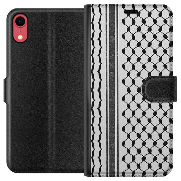 Apple iPhone XR Lommeboketui Palestinsk mønster - inspirert av tradisjonell stil keffiyeh-stoff