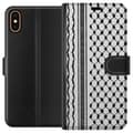 Miniatyrbild 1 av 3: Apple iPhone XS Plånboksfodral Palestinskt mönster – inspirerat av keffiyeh-tyg i traditionell stil
