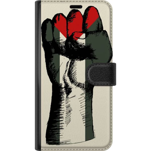 Apple iPhone XS Max Lompakkokotelo Käsi sidottu Palestinan väreihin - voimakas symboli vapausliikkeelle