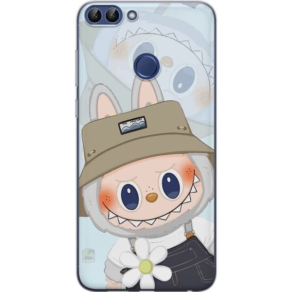Huawei P smart Genomskinligt Skal Labubu med hatt – Pop Mart-figur Mr. Butcher i retro stil med karaktär