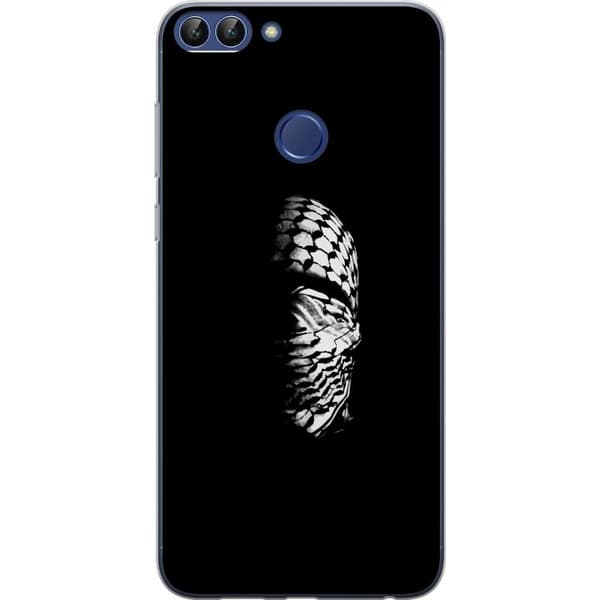Huawei P smart Gennemsigtig cover Keffiyeh-mønster - klassisk sort-hvid palæstinensisk tørklæde med kulturel betydning