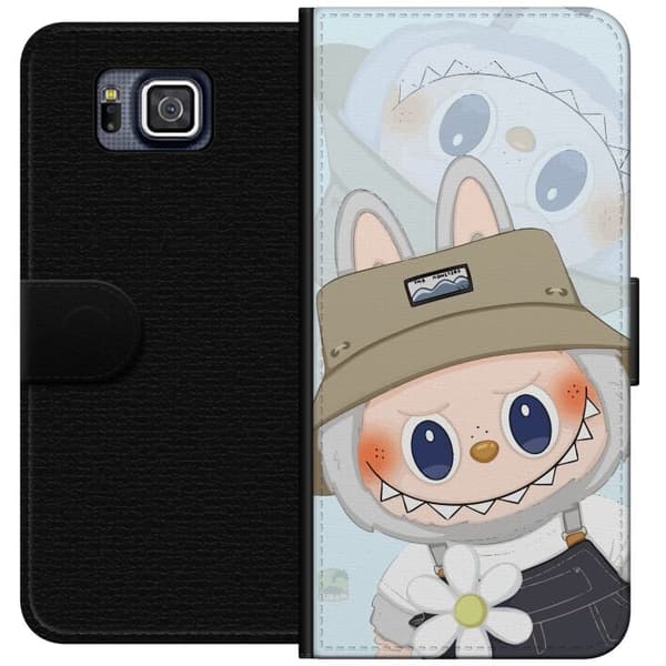 Samsung Galaxy Alpha Lommeboketui Labubu med hatt - Pop Mart-figur Mr. Butcher i retrostil med karakter